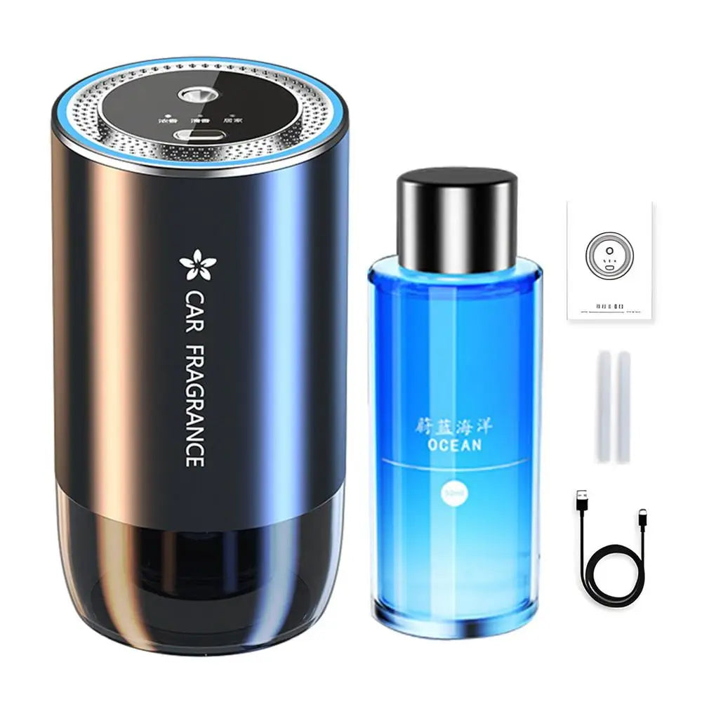 Car Diffuser Air Freshener Smart Car Air Diffusers Adjustable Concentration Car Fragrance Diffuser 50Ml Car Aromatherapy