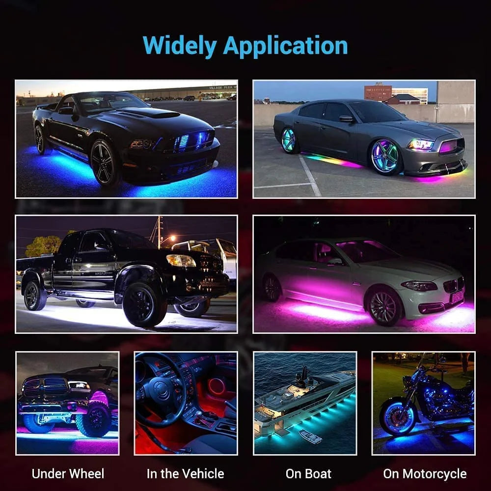 Double Row Car Underglow Lights Kit