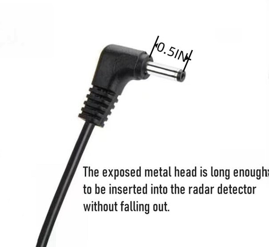 Radar Detector Power Cord Compatible with Cobra RAD 480I 350 380 450 Uniden DFR1