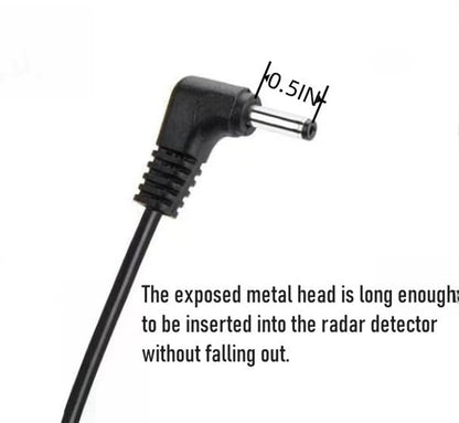 Radar Detector Power Cord Compatible with Cobra RAD 480I 350 380 450 Uniden DFR1