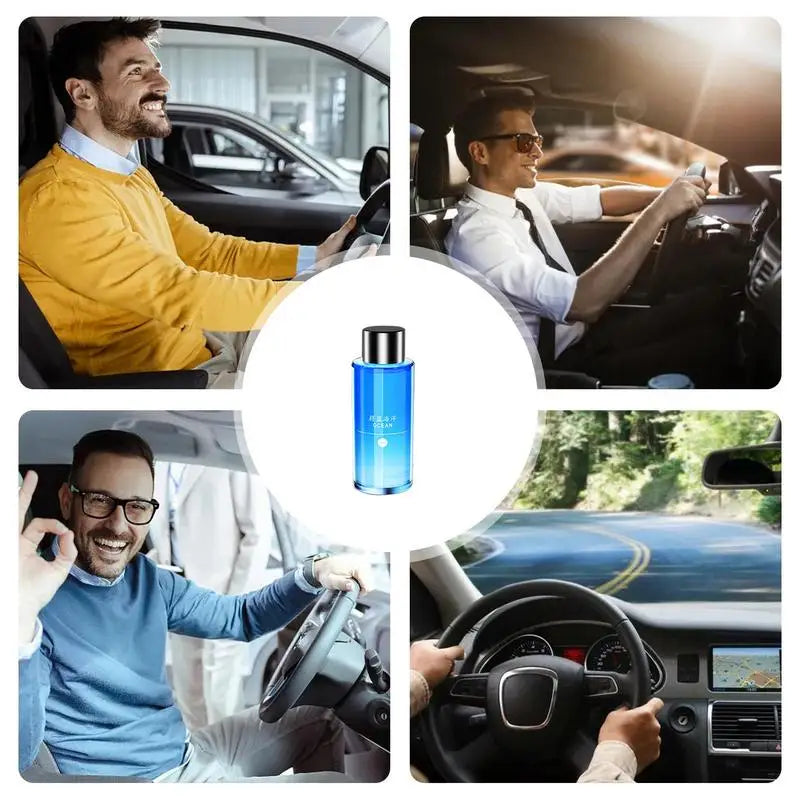 Car Diffuser Air Freshener Smart Car Air Diffusers Adjustable Concentration Car Fragrance Diffuser 50Ml Car Aromatherapy