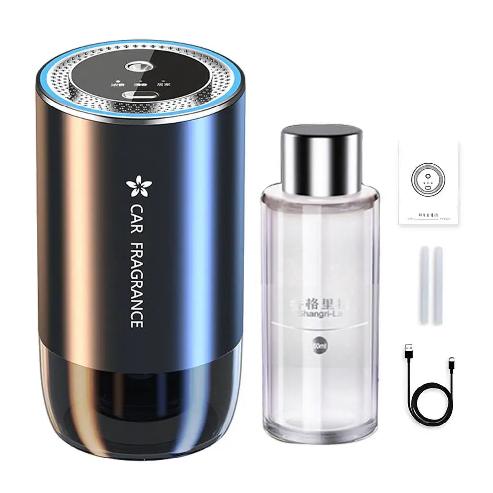 Car Diffuser Air Freshener Smart Car Air Diffusers Adjustable Concentration Car Fragrance Diffuser 50Ml Car Aromatherapy