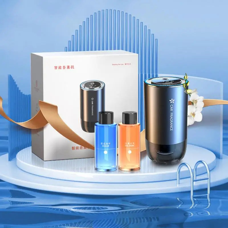 Car Diffuser Air Freshener Smart Car Air Diffusers Adjustable Concentration Car Fragrance Diffuser 50Ml Car Aromatherapy