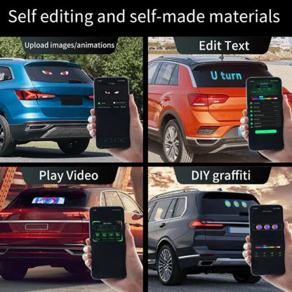 Led Eyes for Windshield Animated Glowing Car Eyes Flex LED Display Programmable Flexible LED Signs LED Screen for Car