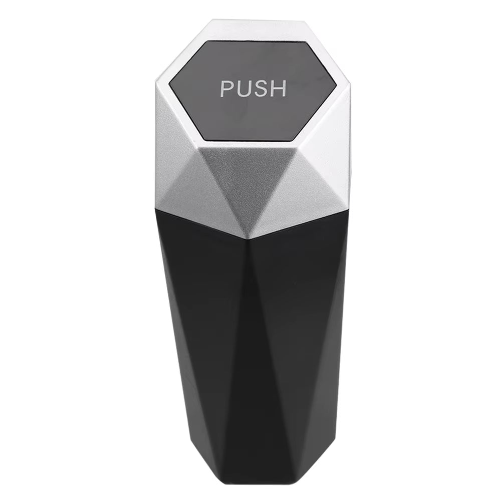 YOSOLO Mini Garbage Bin Trash Bin Car Trash Can for Car Home Bedroom Office Portable Car Dustbin with Lid Interior Accessories