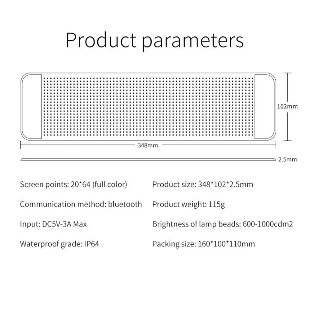 Led Eyes for Windshield Animated Glowing Car Eyes Flex LED Display Programmable Flexible LED Signs LED Screen for Car
